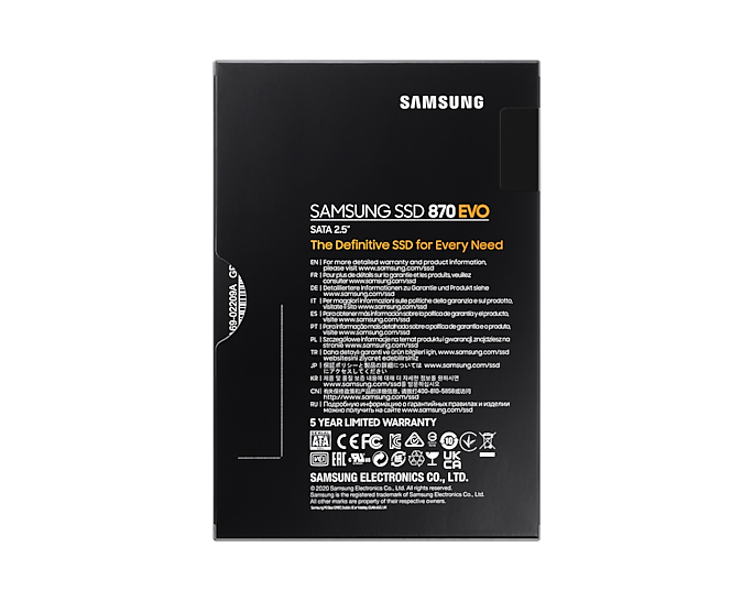 Samsung 870 EVO 2TB 2.5 inç SATA 3 SSD MZ-77E2T0BW