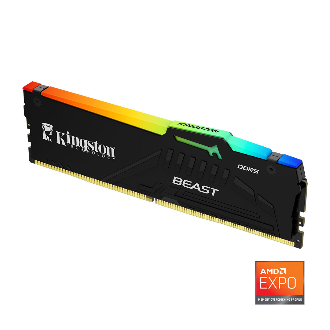 Kingston Beast RGB Expo 32GB DDR5 6000MHz CL36 Masaüstü Performans Ram KF560C36BBEA-32TR