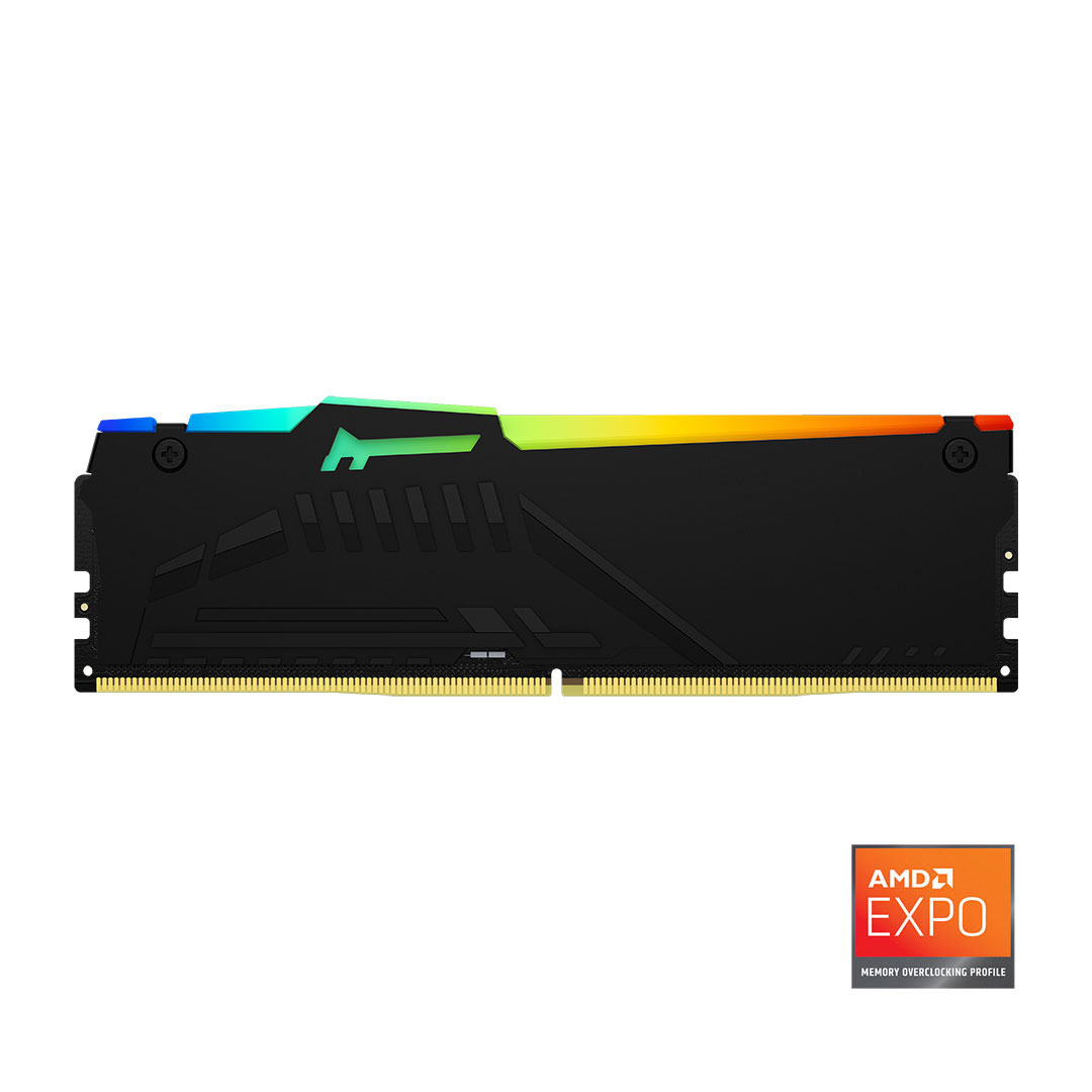 Kingston Beast RGB Expo 64GB DDR5 6400MHz CL32 Performans Ram Kit (2x32GB) KF564C32BBEAK2-64TR