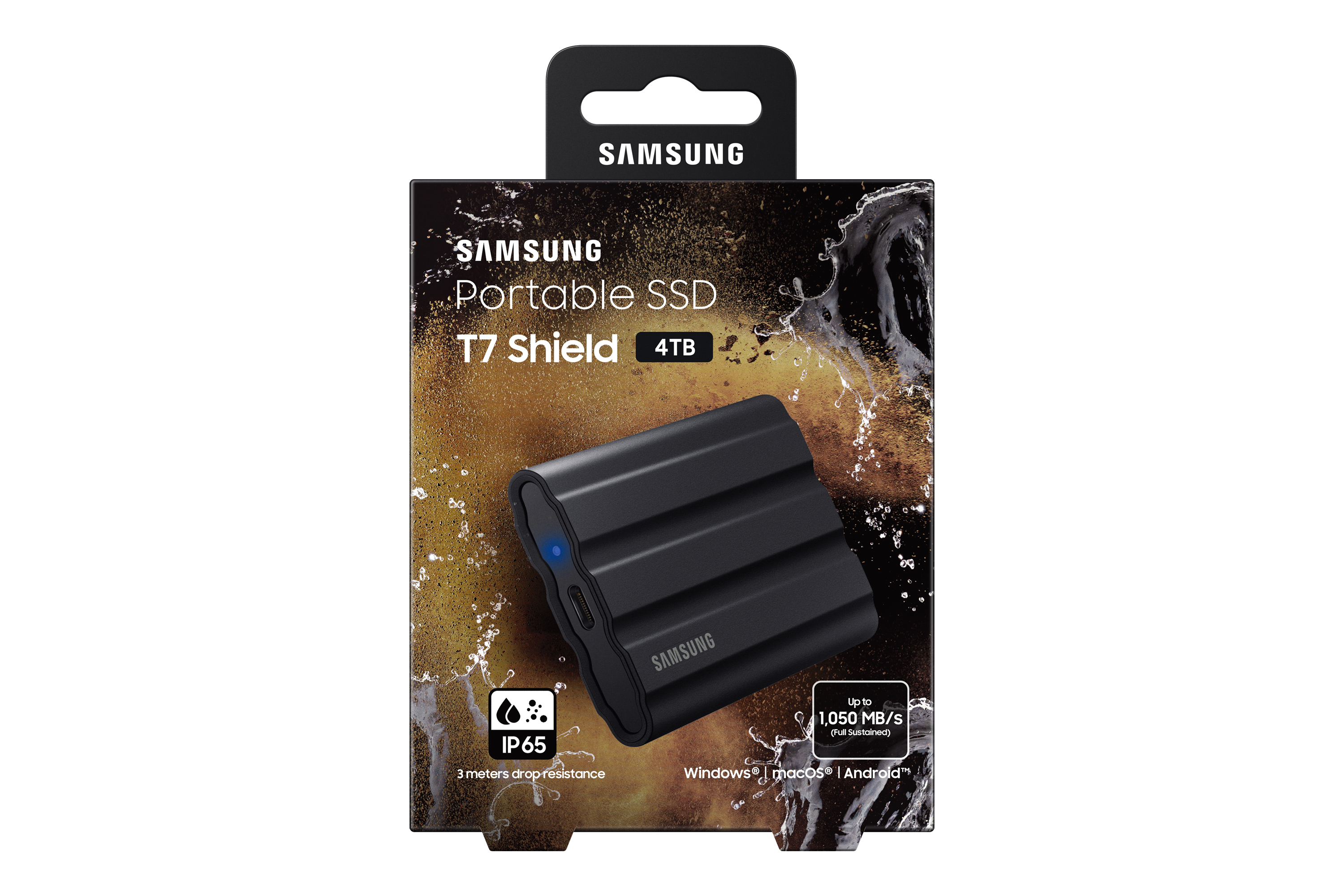 Samsung T7 Shield 4TB Mini USB 3.2 Siyah Taşınabilir SSD MU-PE4T0S/WW Portable SSD