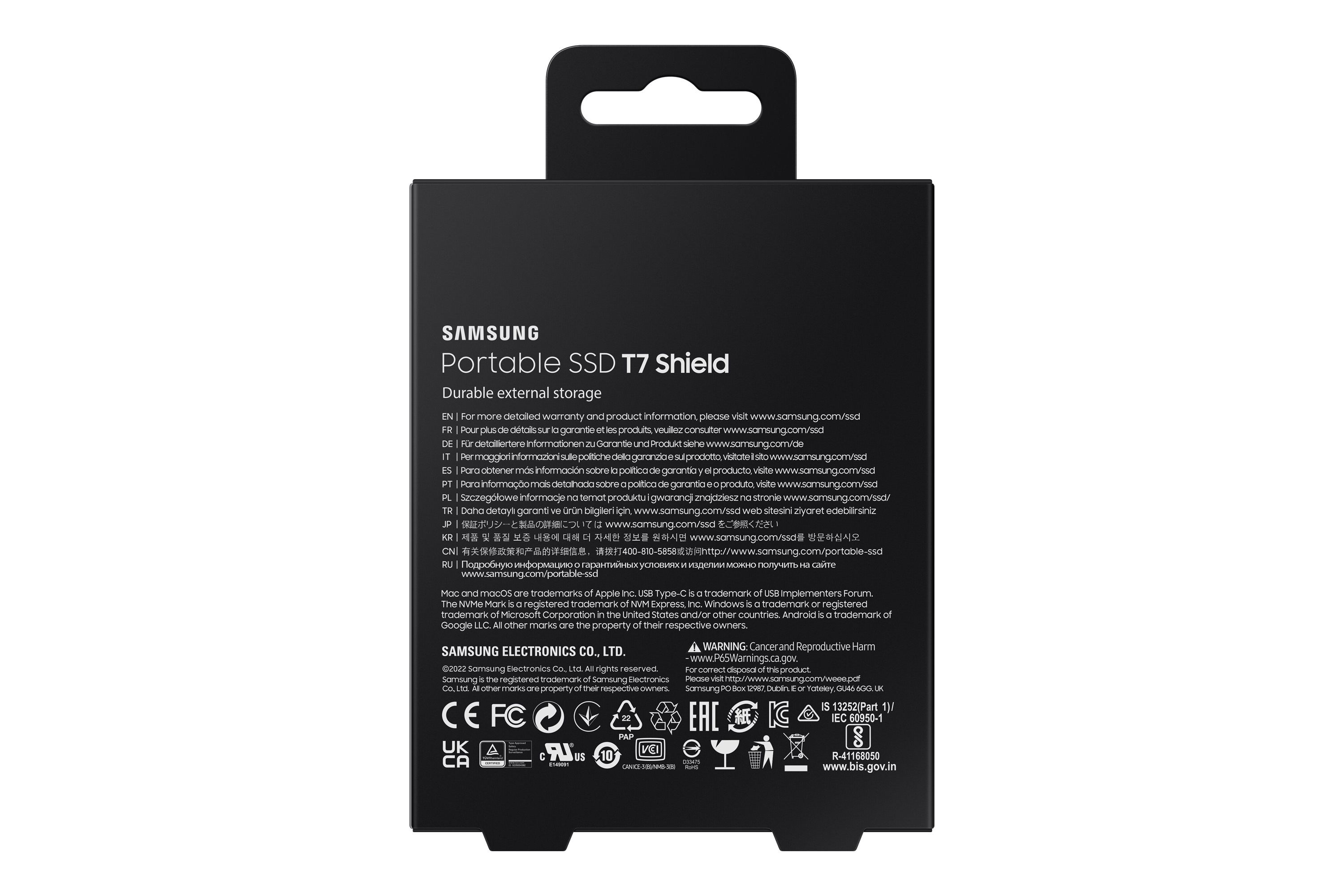 Samsung T7 Shield 4TB Mini USB 3.2 Siyah Taşınabilir SSD MU-PE4T0S/WW Portable SSD
