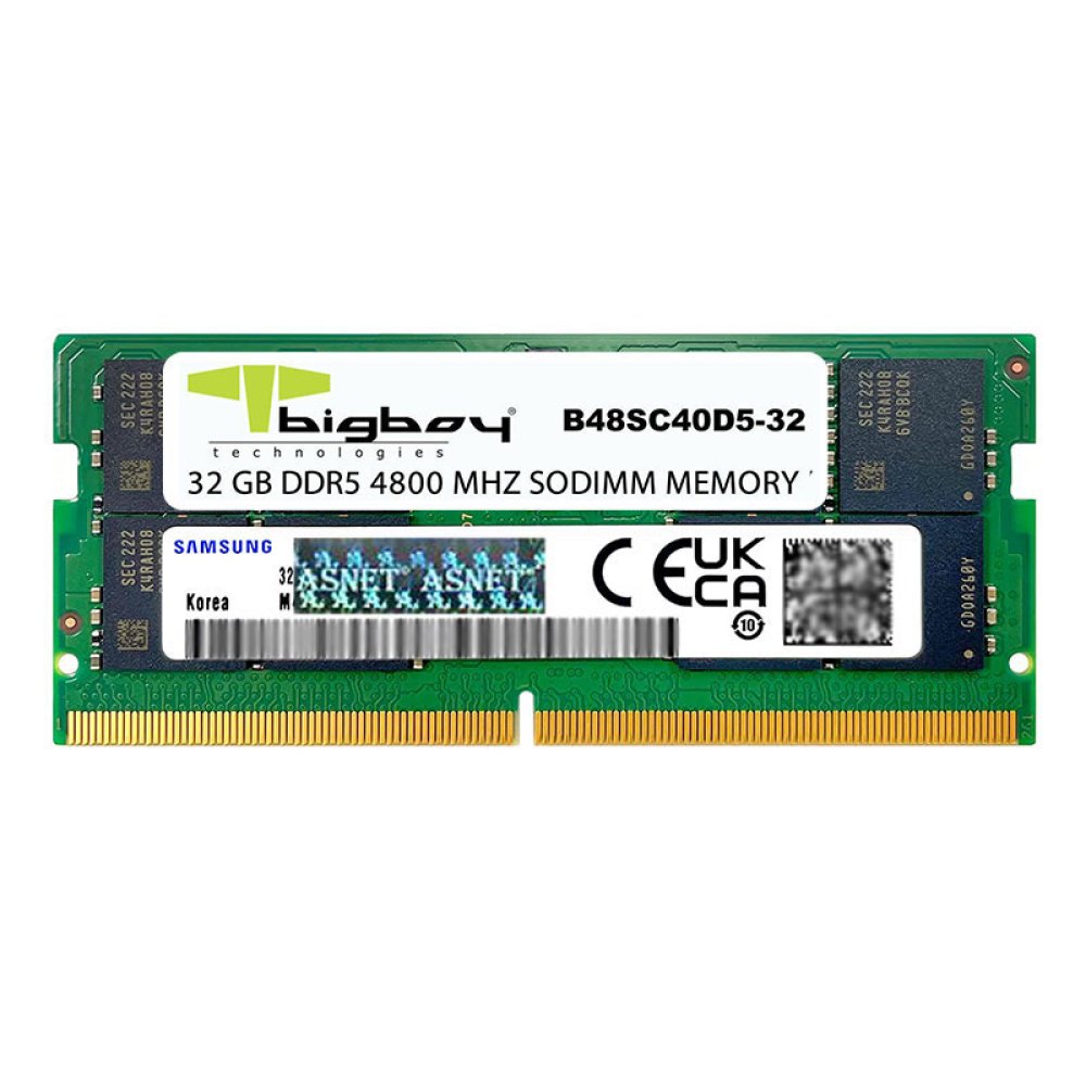 Bigboy 32 GB DDR5 4800 MHz CL40 Notebook Ram B48SC40D5-32