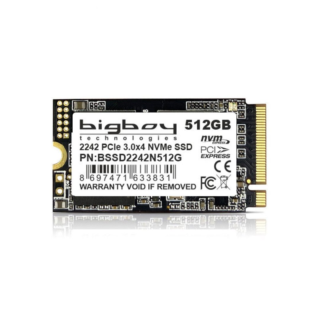 Bigboy 512GB PCIe 3.0 x4 M.2 NVMe 2242 Notebook SSD BSSD2242N512G