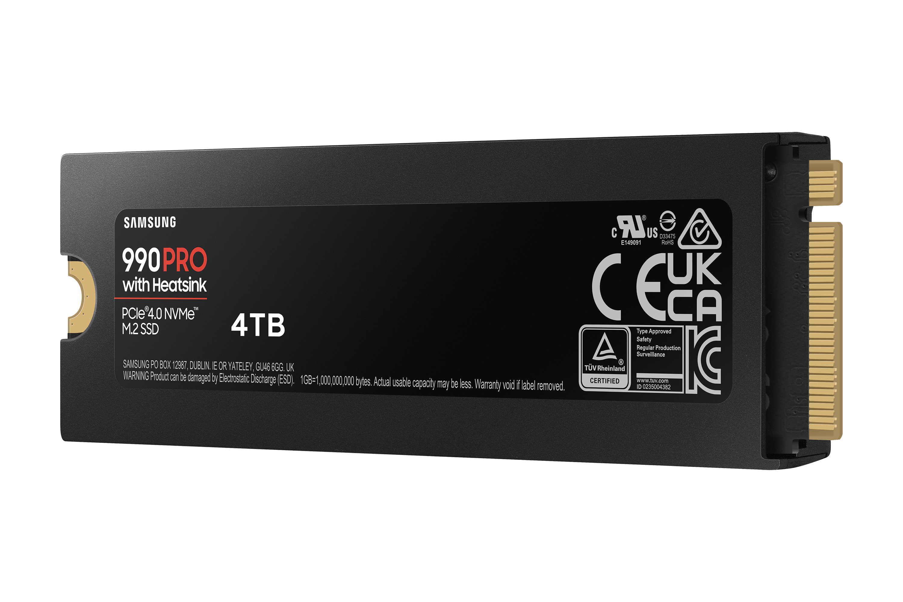 Samsung 990 PRO 4TB PCIe Gen 4.0 x4 NVMe M.2 2280 Soğutuculu SSD 7450-6900 MZ-V9P4T0CW