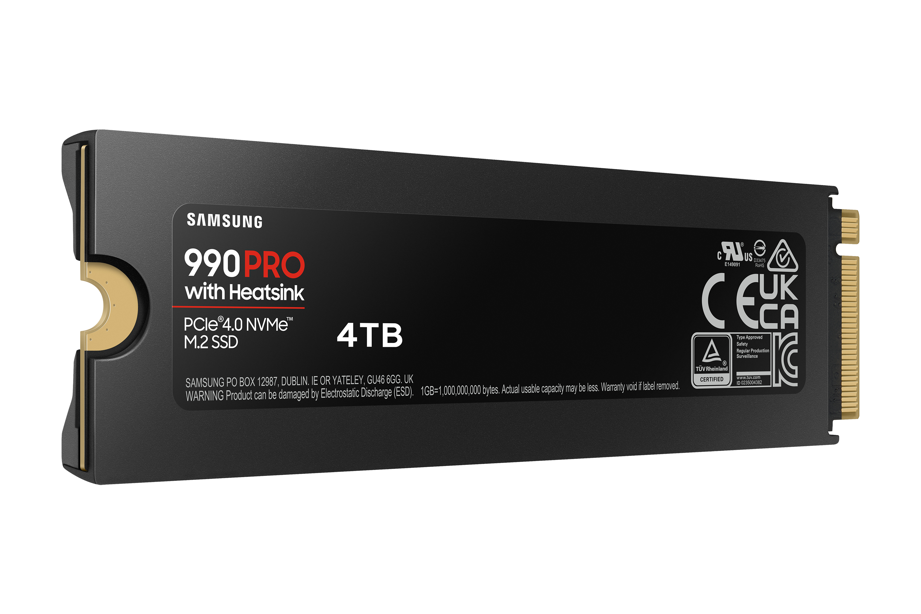Samsung 990 PRO 4TB PCIe Gen 4.0 x4 NVMe M.2 2280 Soğutuculu SSD 7450-6900 MZ-V9P4T0CW