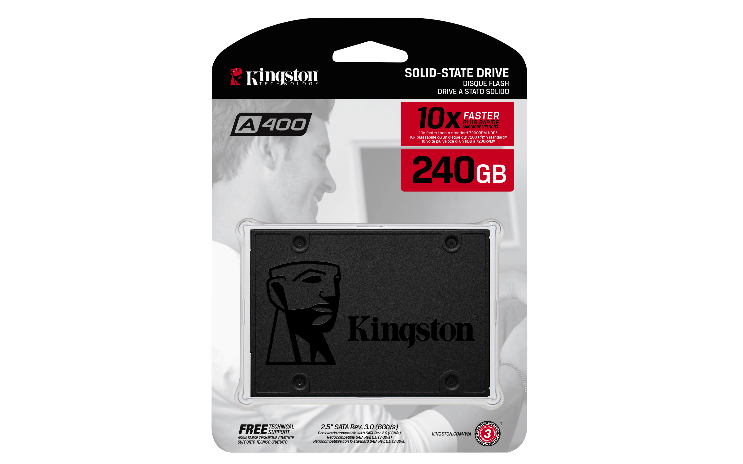 Kingston A400 240 GB 2.5 inç SATA 3 SSD SA400S37/240G