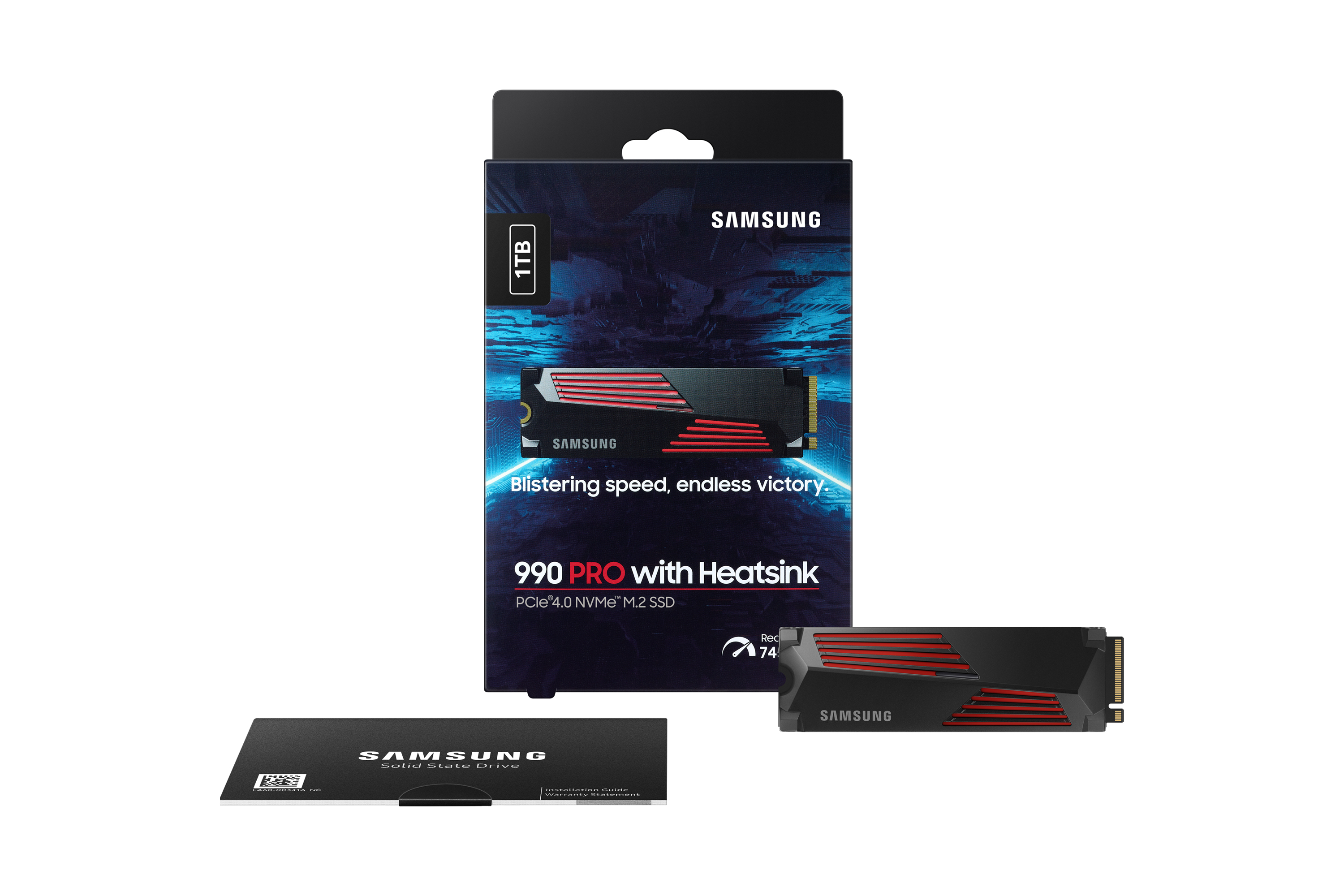 Samsung 990 PRO 1TB PCIe Gen 4.0 x4 NVMe M.2 2280 Soğutuculu SSD 7450-6900 MZ-V9P1T0CW