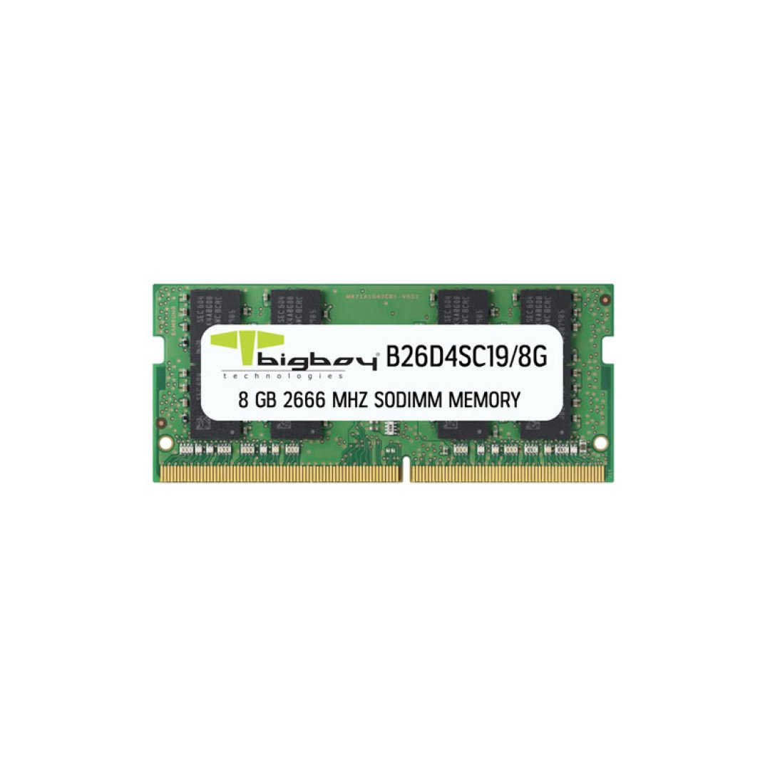 Bigboy 8 GB DDR4 2666 MHz CL19 SR 1Rx8 Notebook Rami B26D4SC19/8G