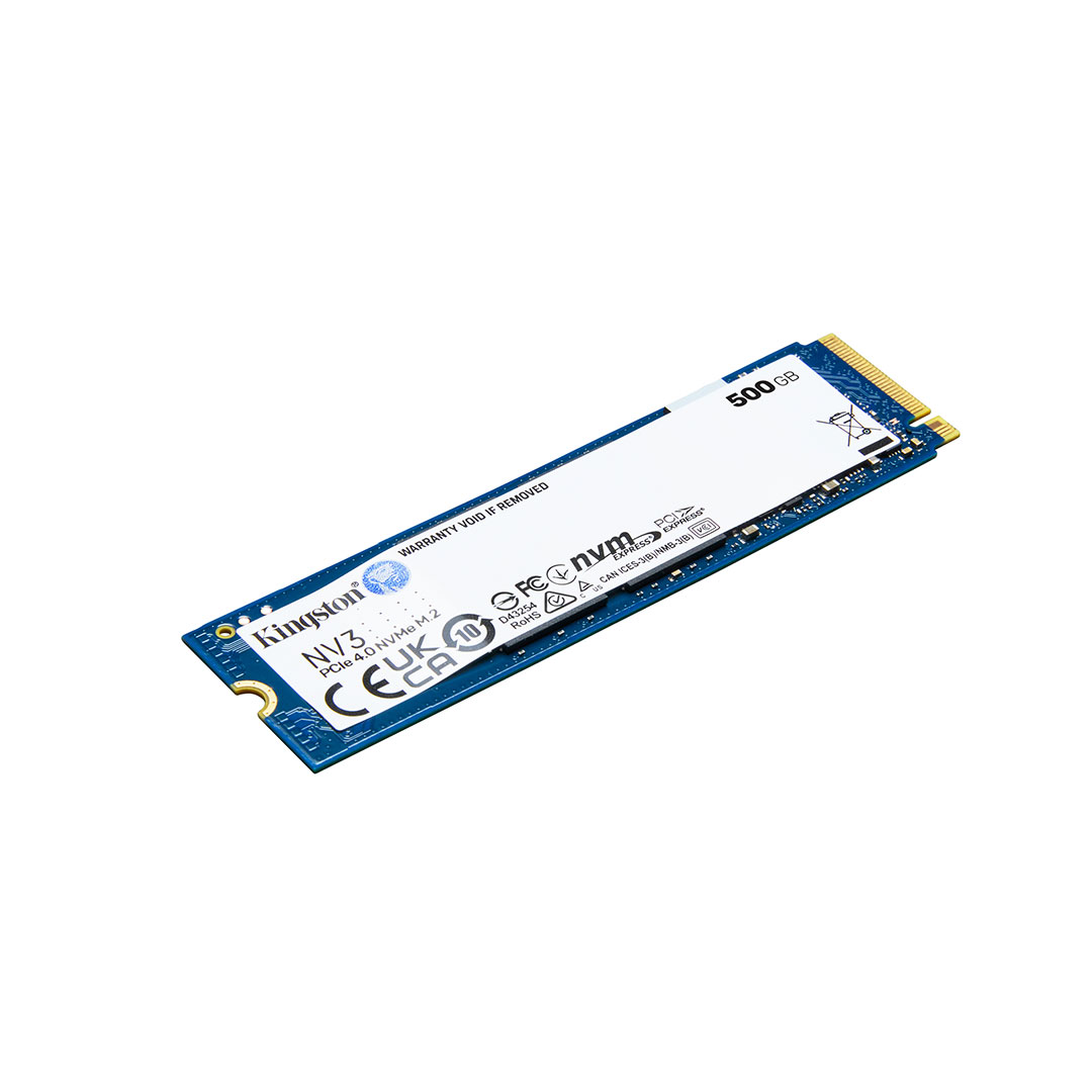 Kingston NV3 500GB PCIe 4.0 x4 M.2 NVMe 2280 SSD 5000-3000 SNV3S/500G