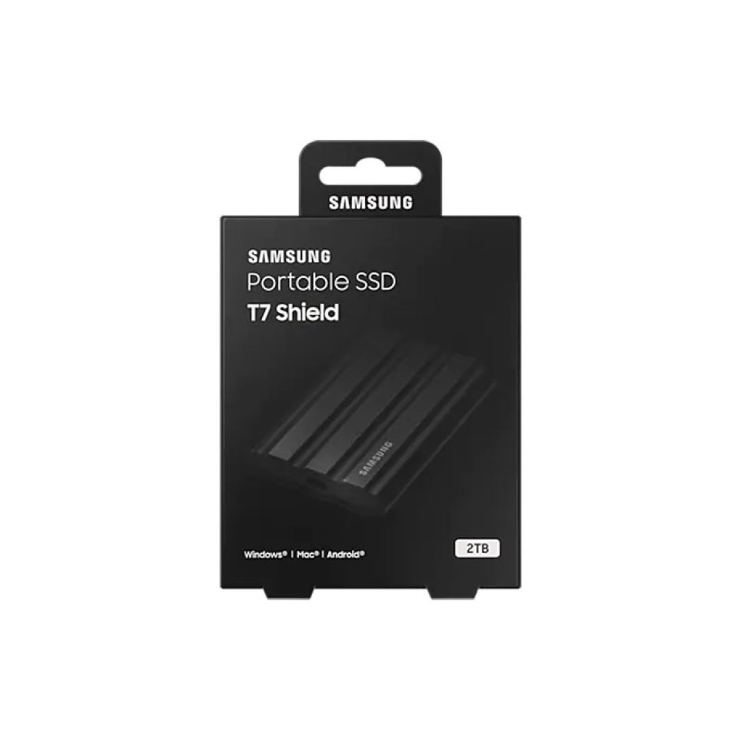 Samsung T7 Shield 2TB USB 3.2 Siyah Taşınabilir SSD MU-PE2T0S/WW Portable SSD