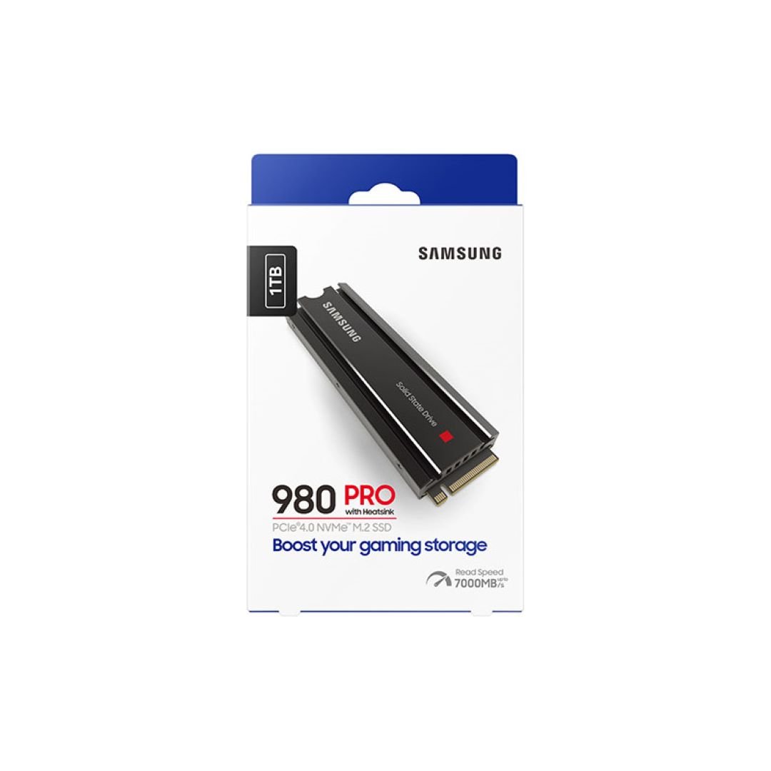 Samsung 980 PRO 1TB PCIe Gen 4.0 x4 2280mm Soğutuculu NVMe M.2 SSD MZ-V8P1T0CW