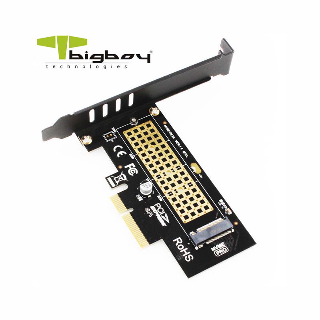 Bigboy M.2 PCIe Gen 3.0 x4 NVMe M Key Çevirici Ünite BTC-PEM2NVNGFL PCIe Cevirici