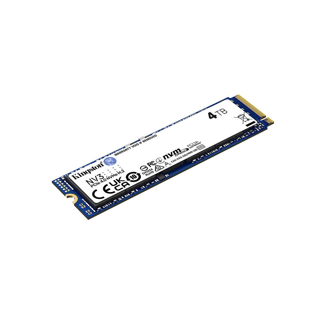 Kingston NV3 4TB PCIe 4.0 x4 M.2 NVMe 2280 SSD 6000-5000 SNV3S/4000G