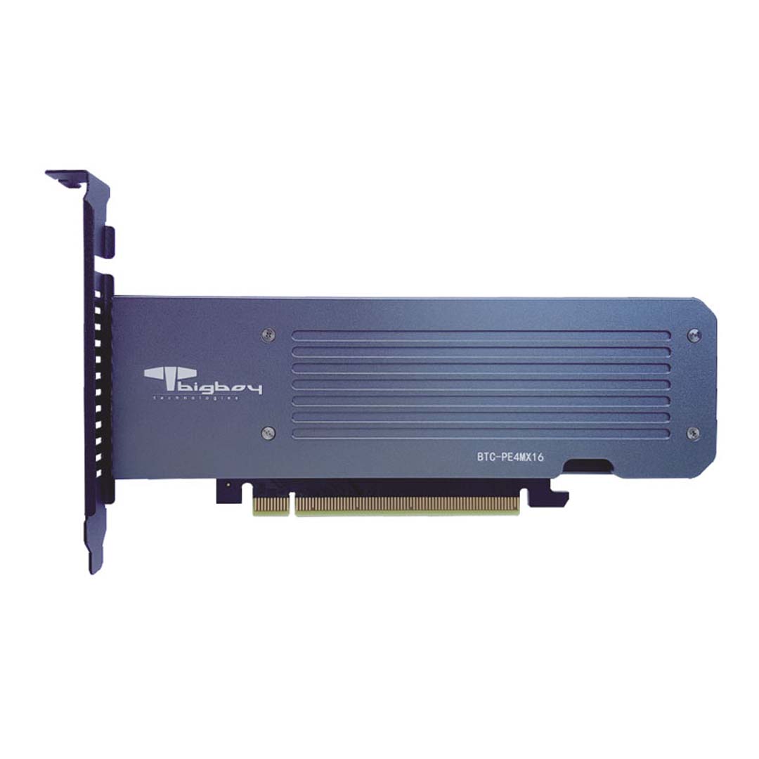 Bigboy PCIe Gen 3.0 x16 4xM.2 3.0 x4 22x80 Çevirici Ünite BTC-PE4MX16 PCIe Cevirici