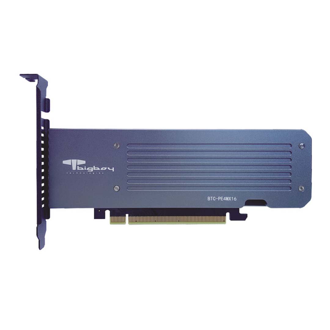 Bigboy PCIe Gen 3.0 x16 4xM.2 3.0 x4 22x80 Çevirici Ünite BTC-PE4MX16 PCIe Cevirici