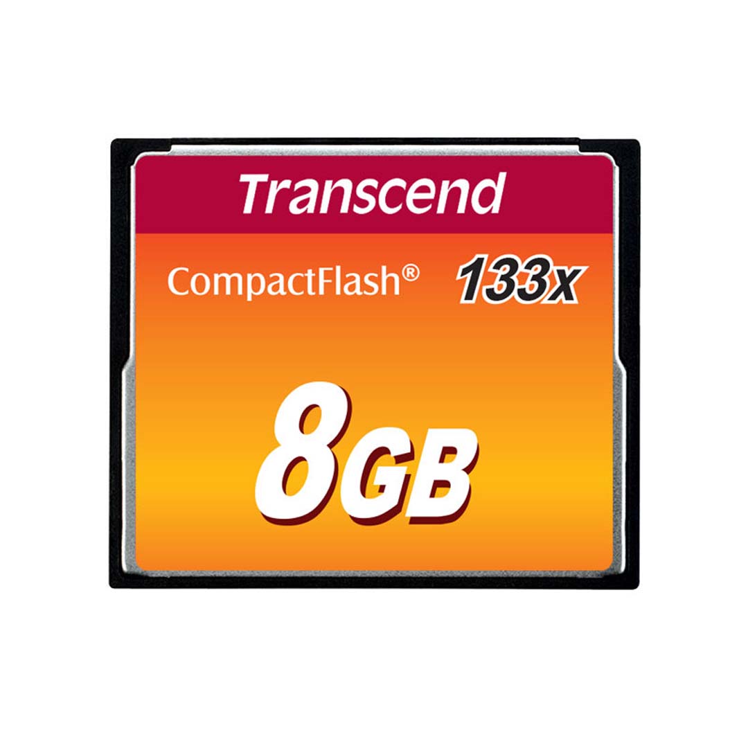 Transcend 8 GB Compact Flash 133X Hafıza Kartı TS8GCF133