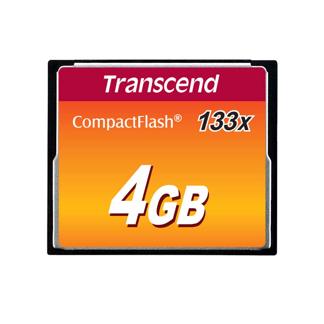 Transcend 4 GB Compact Flash 133X Hafıza Kartı TS4GCF133
