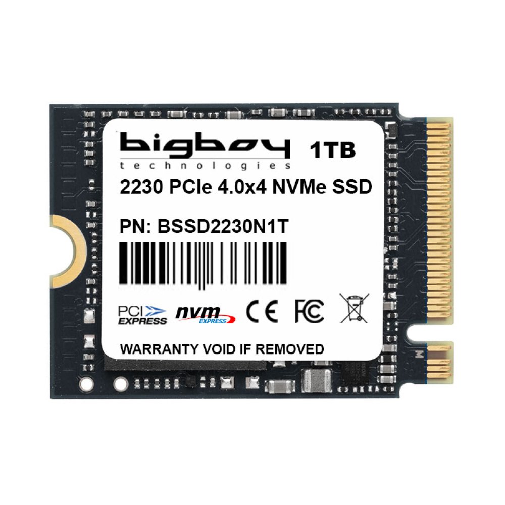 Bigboy 1TB PCIe 4.0 x4 M.2 NVMe 2230mm 5100-2700 SSD BSSD2230N1T
