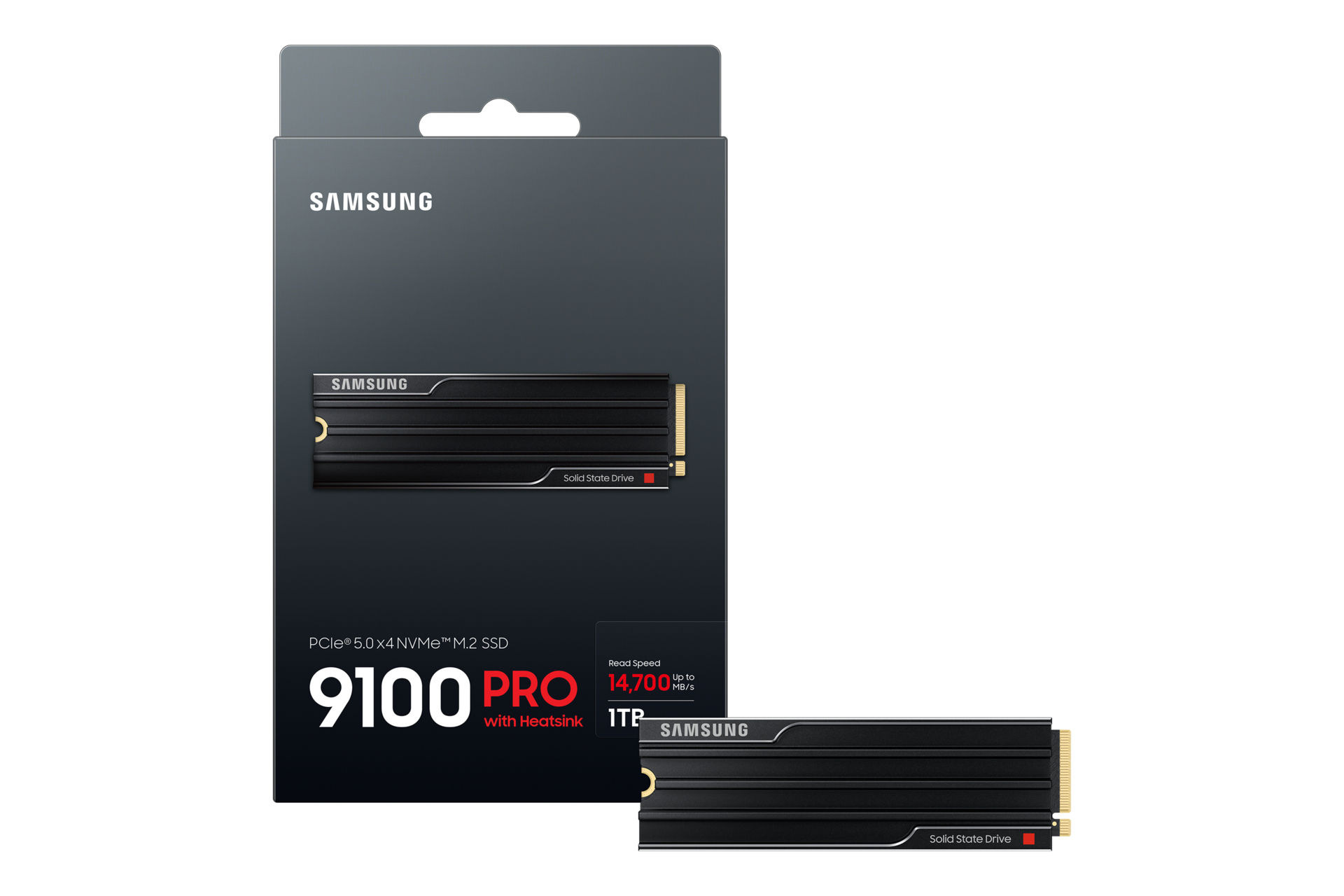 Samsung 9100 PRO 1TB PCIe Gen 5 x4 NVMe M.2 2280 Soğutuculu SSD 14700-13300 MZ-VAP1T0CW