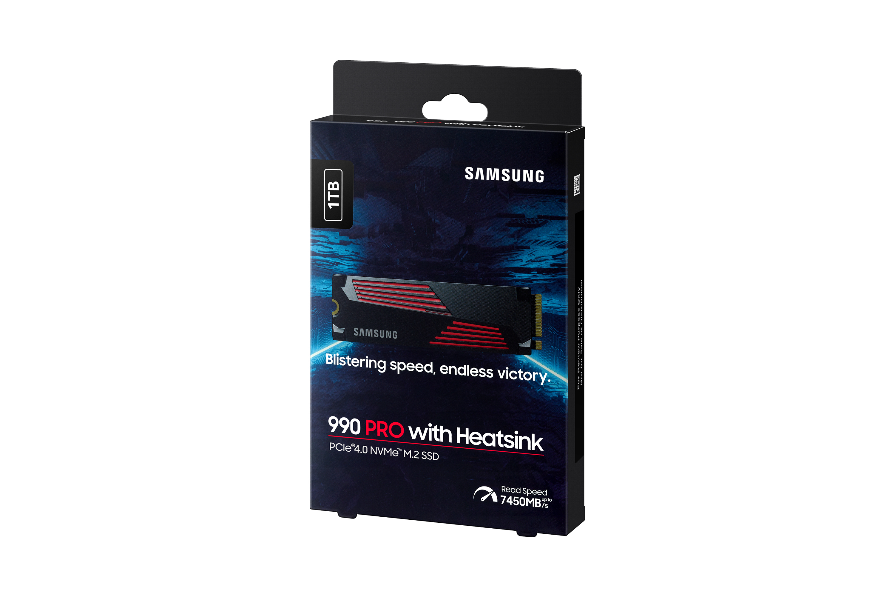 Samsung 990 PRO 1TB PCIe Gen 4.0 x4 NVMe M.2 2280 Soğutuculu SSD 7450-6900 MZ-V9P1T0CW