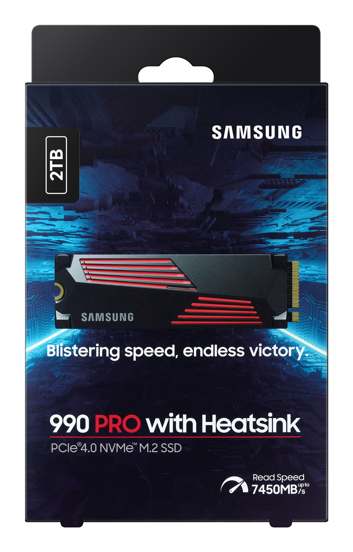 Samsung 990 PRO 2TB PCIe Gen 4.0 x4 NVMe M.2 2280 Soğutuculu SSD 7450-6900 MZ-V9P2T0CW