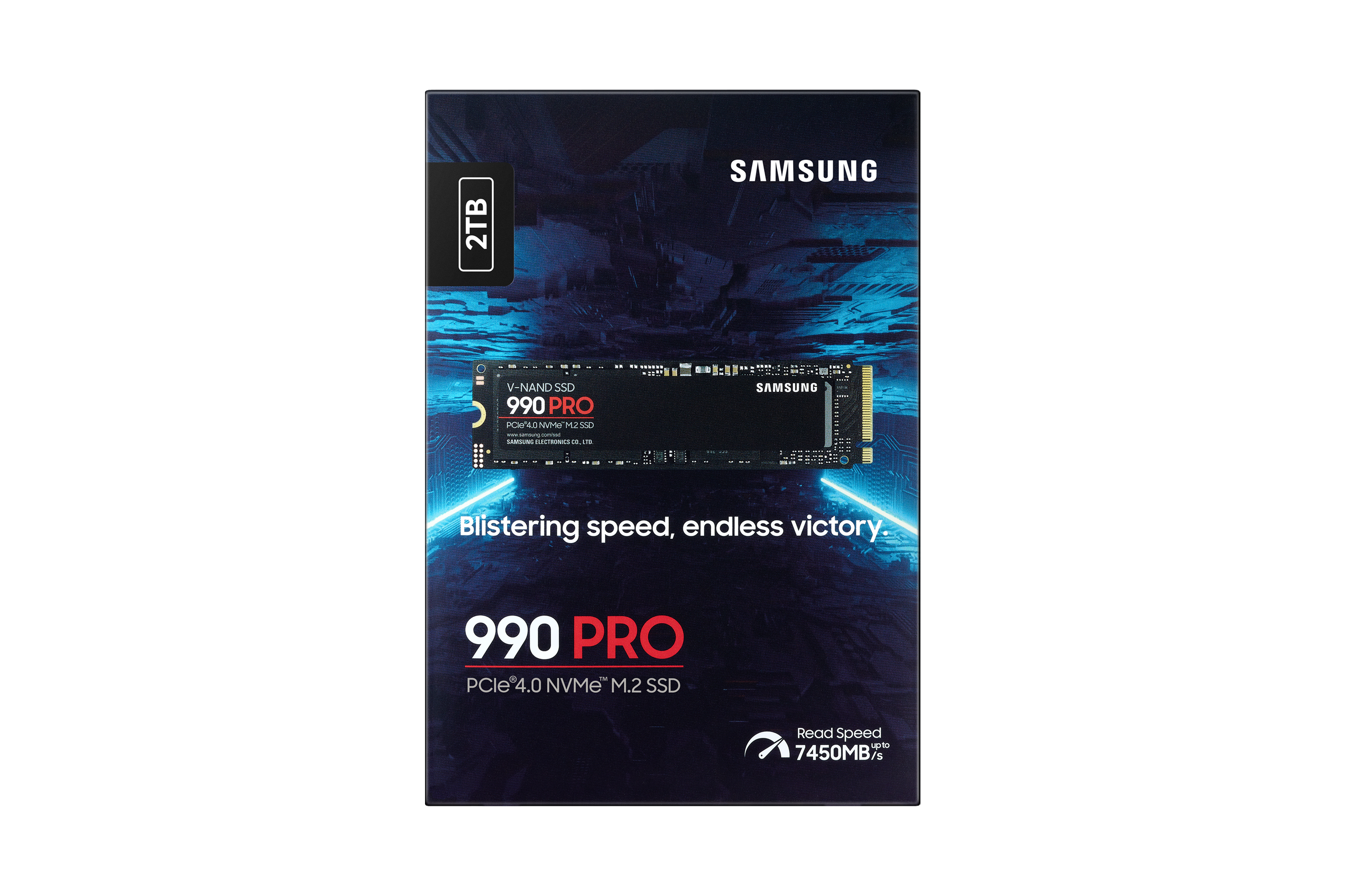 Samsung 990 PRO 2TB PCIe Gen 4.0 x4 NVMe M.2 2280 SSD 7450-6900 MZ-V9P2T0BW