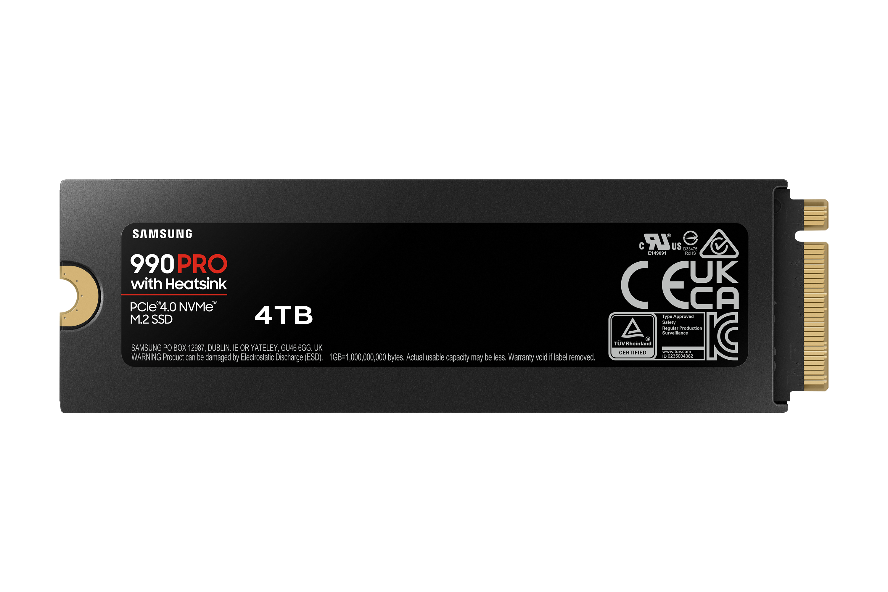Samsung 990 PRO 4TB PCIe Gen 4.0 x4 NVMe M.2 2280 Soğutuculu SSD 7450-6900 MZ-V9P4T0CW