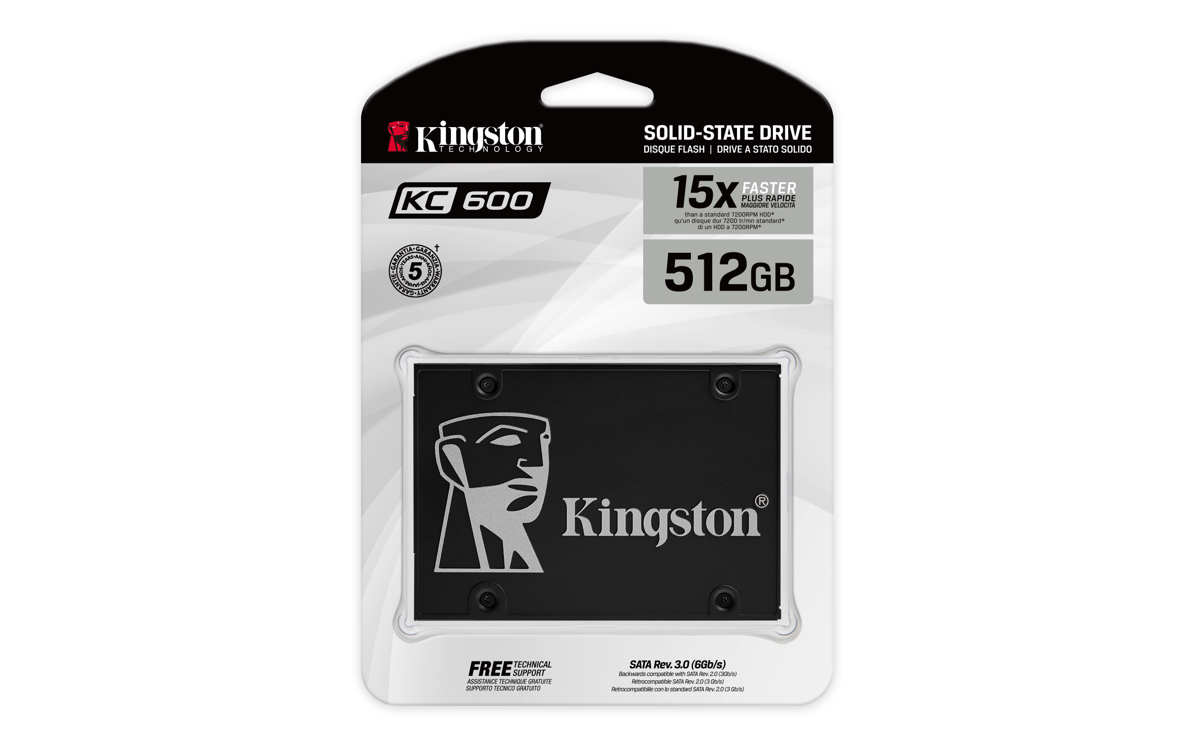 Kingston KC600 512GB 2.5 inç SATA 3 SSD SKC600/512G
